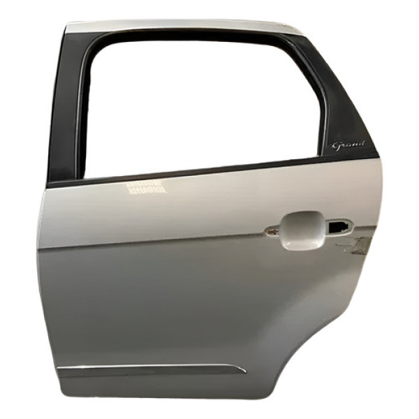 Porta Traseira Esquerda Fiat Siena 2014 2015 2016 2017 Traseira Esquerdo Prateado