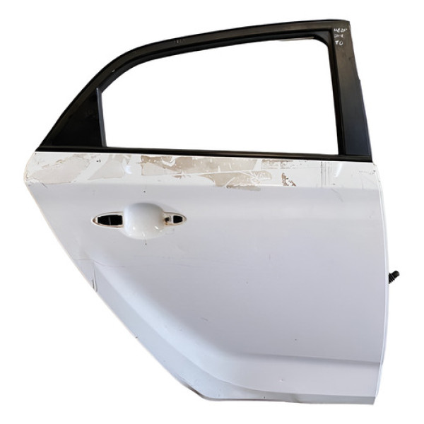 Porta Traseira Direita Hyundai Hb20 Hatch 2014 2015 (avaria) Traseira Direito Branco