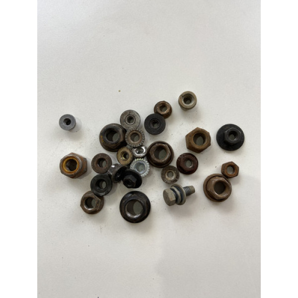 Kit 25 Porcas Sortidas Automotivo 214 Preto