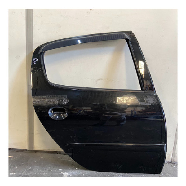Porta Peugeot 207 Traseira Direita Traseira Direito Preto