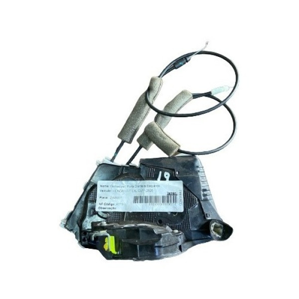 Fechadura Da Porta Dianteira Esquerda Honda Fit 2019 2020