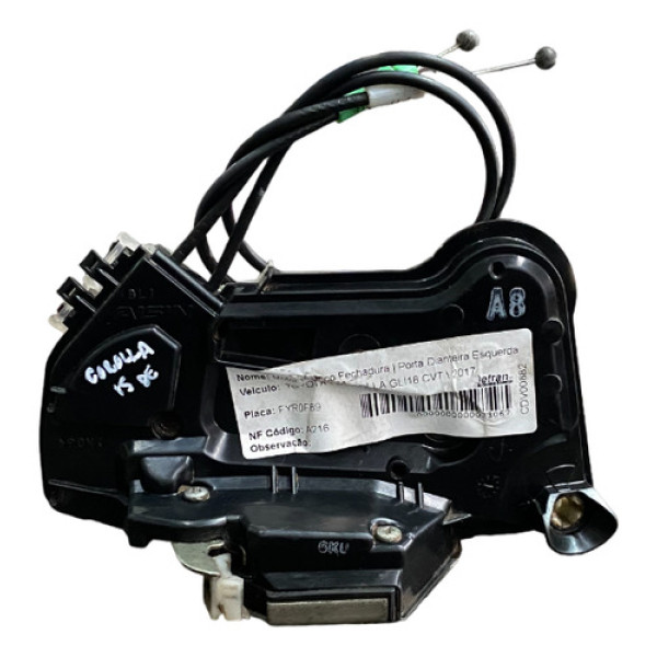 Fechadura Dianteira Esquerda Toyota Corolla 1.8 2016 2017