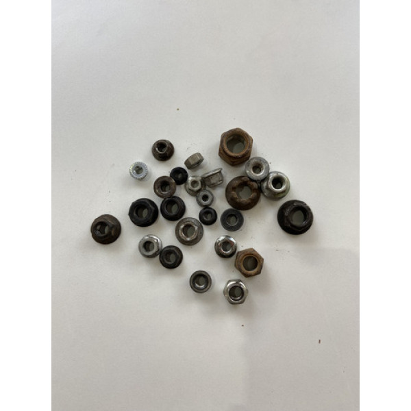 Kit 25 Porcas Sortidas Automotivo 210 Preto