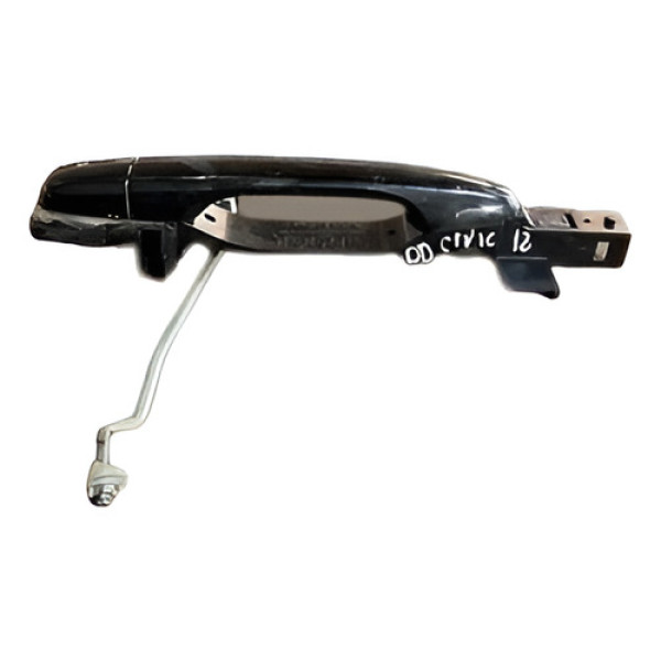 Macaneta Externa Dianteira Direita Honda Civic 2012 2013 Preto Dianteira