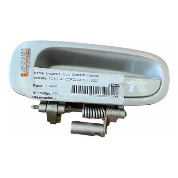 Maçaneta Externa Traseira Esquerda Corolla 2001 2002