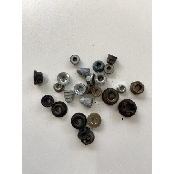 Kit 25 Porcas Sortidas Automotivo 218 Preto