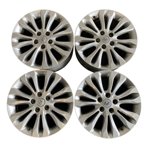 Jogo De Rodas Aro 17 Hyundai Azera 3.3 2009 2010 2011  Prateado