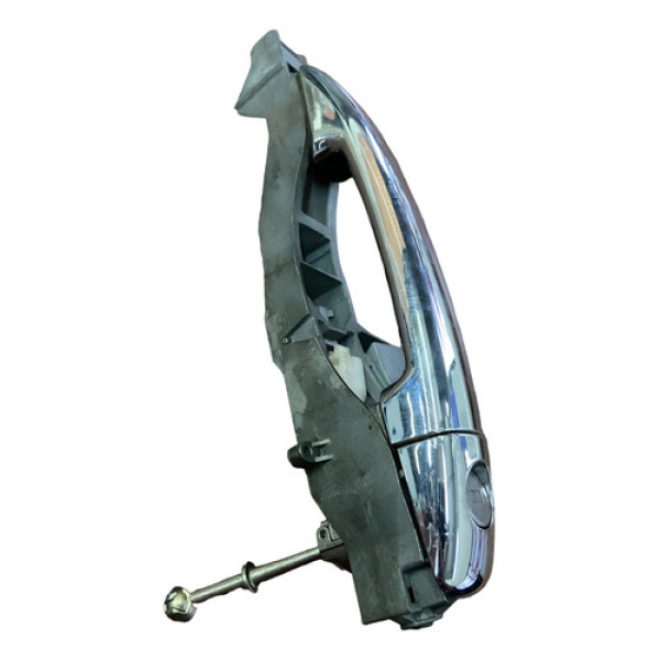 Maçaneta Externa Lado Esquerdo Citroen Ds3 2013 2014 Prateado Dianteira