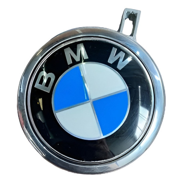 Maçaneta Emblema Tampa Traseira Bmw 120i 2009 Azul Traseira