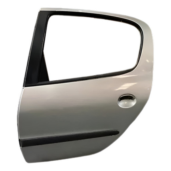 Porta Traseira Esquerda Peugeot 206 2005 2006 2007 Cinza Traseira Esquerda