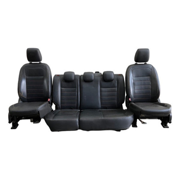 Jogo De Bancos Em Couro Ecosport 2016 2017 2018 (avaria) Preto