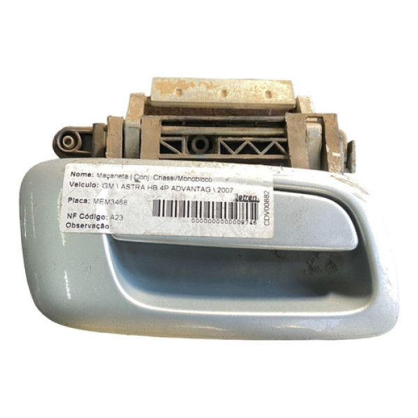 Maçaneta Externa Direita Astra 2007 2008 2009 2010 Prata Dianteira/traseira