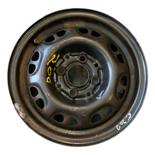 Roda Vw Ferro Aro 13 Gol G1 G2 G3 G4 G5 Preto