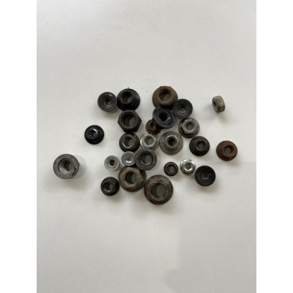 Kit 25 Porcas Sortidas Automotivo 213 Preto