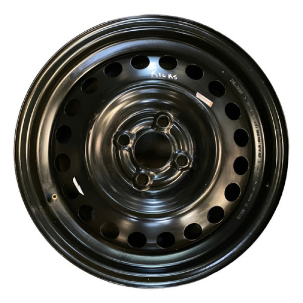 Roda De Ferro Nissan Kicks Aro 16 Nova Preto