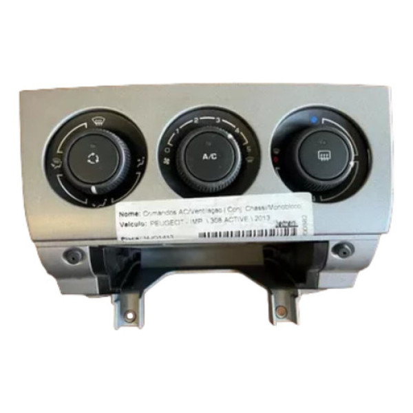 Comando Do Ar Condicionado Peugeot 1.6 308 2013 2014