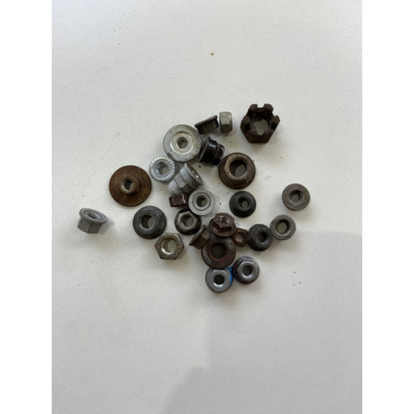 Kit 25 Porcas Sortidas Automotivo 222 Preto