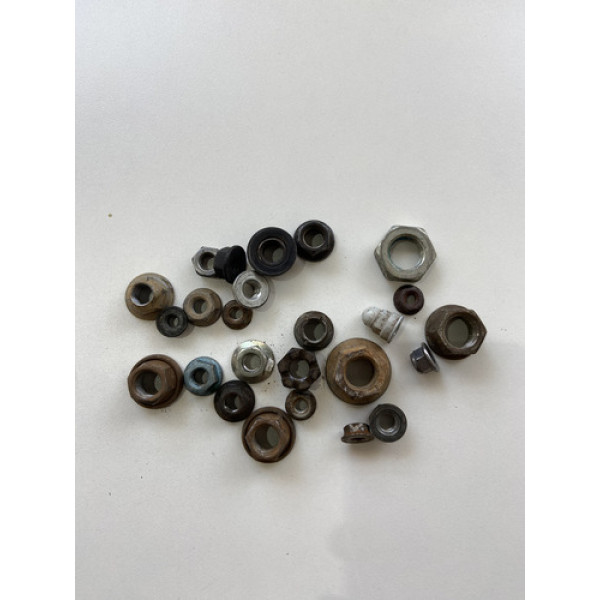 Kit 25 Porcas Sortidas Automotivo 201 Preto