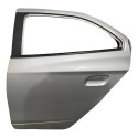 Porta Traseira Esquerda Onix Prisma 2014 2015 2016 (avaria) Traseira Esquerdo Prateado