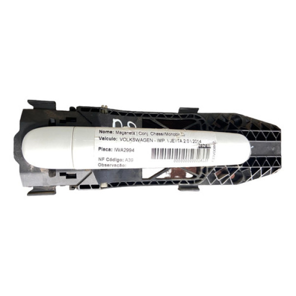 Maçaneta Externa Dianteira Direita Jetta 2012 2013 2014