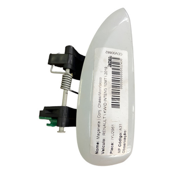 Maçaneta Externa Direita Renault Kwid 2017 2018 Td Dd Branco Dianteira