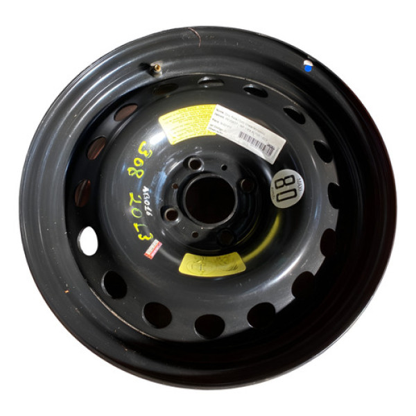 Roda Aro 16 4x108 Peugeot 307 308 408 Citroen C4 C5 Usada  Preto