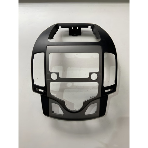 Moldura Central Painel Hyundai I30 2009 À 2012 Prateado