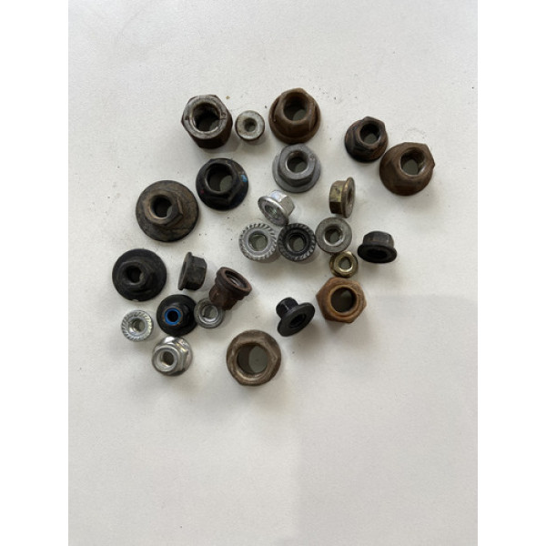 Kit 25 Porcas Sortidas Automotivo 207 Preto