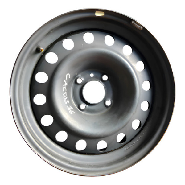 Roda De Ferro Aro 16 Citroen Cactus 1.6 2020 2021 Preto