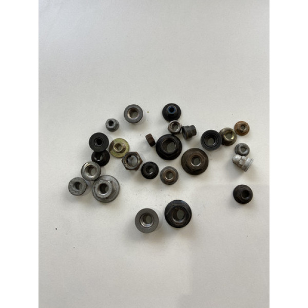 Kit 25 Porcas Sortidas Automotivo 203 Preto