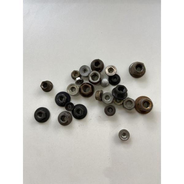 Kit 25 Porcas Sortidas Automotivo 206 Preto