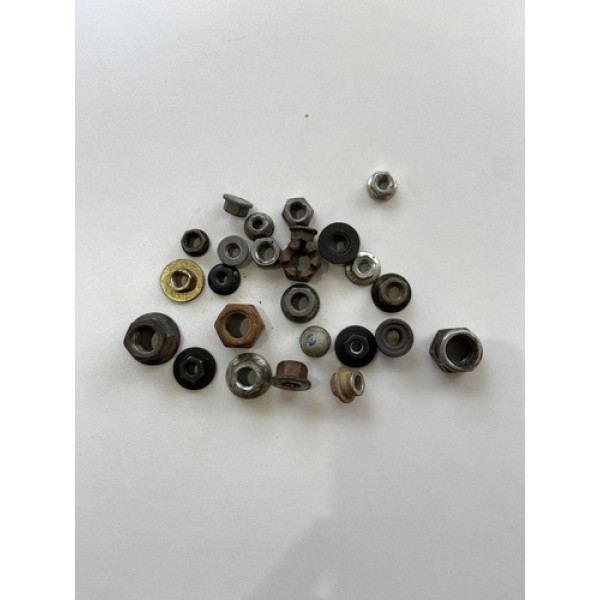 Kit 25 Porcas Sortidas Automotivo 221 Preto