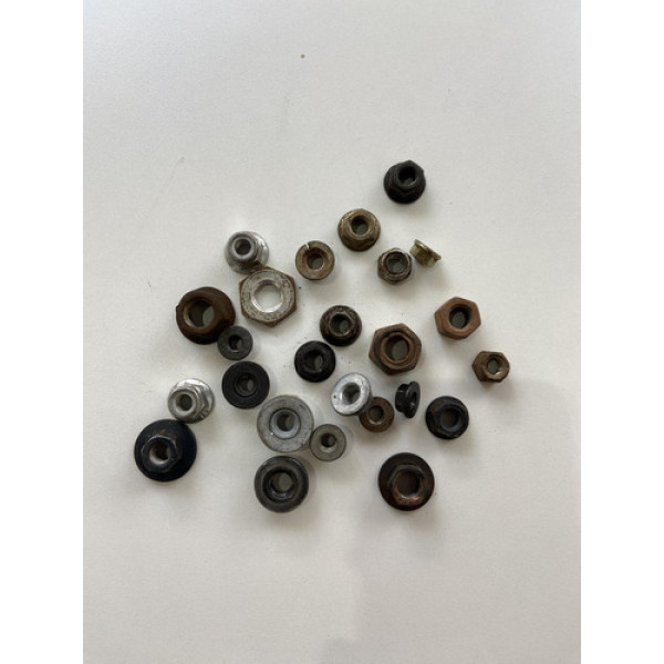 Kit 25 Porcas Sortidas Automotivo 211 Preto