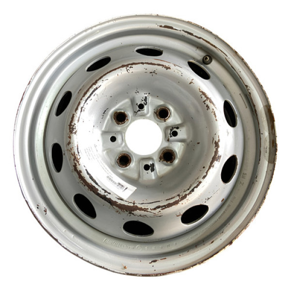 Roda Ferro Aro 14 Fiat Strada 2013 A 2020 Prateado