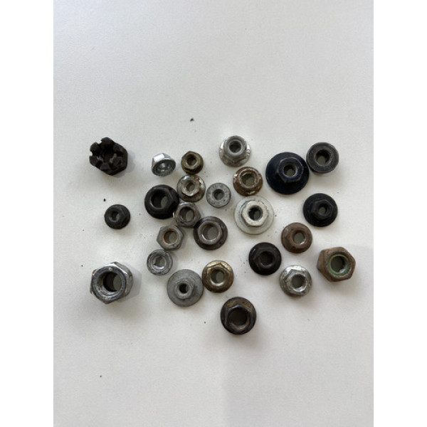 Kit 25 Porcas Sortidas Automotivo 216 Preto