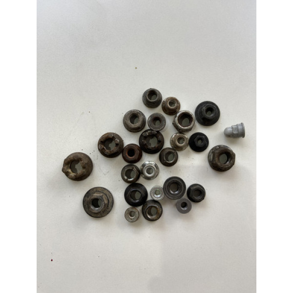 Kit 25 Porcas Sortidas Automotivo 208 Preto