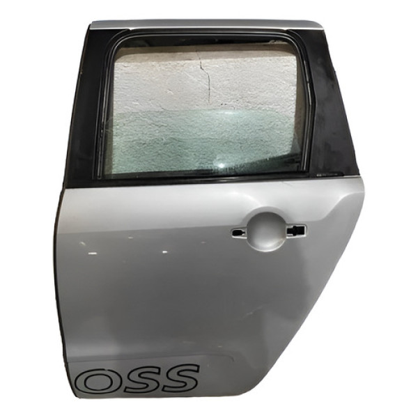 Porta Traseira Esquerda Citroen C3 Aircross 2012 2013 2014 Esquerdo Prateado