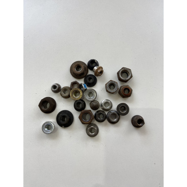 Kit 25 Porcas Sortidas Automotivo 215 Preto