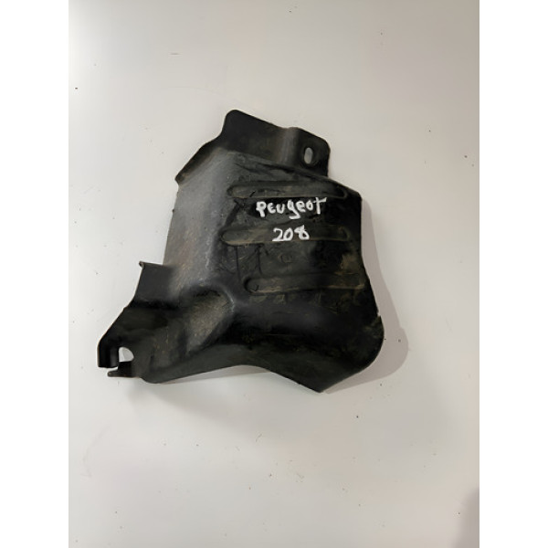 Defletor Eixo Traseiro Esquerdo Peugeot 208 1.6 2016 2017 Preto