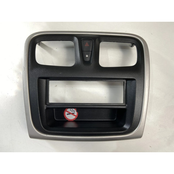 Moldura Central Painel Difusor Renault Sandero Logan 2014/19