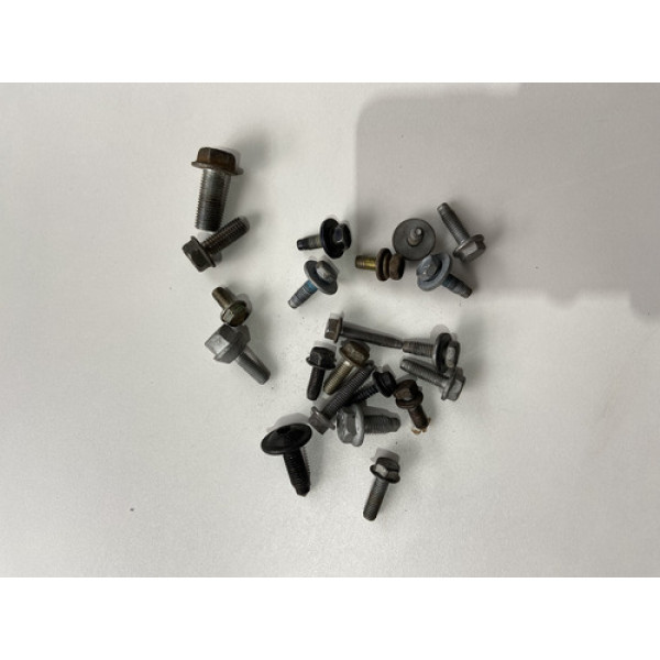 Kit 20 Parafusos Sortido Automotivo 25 Preto