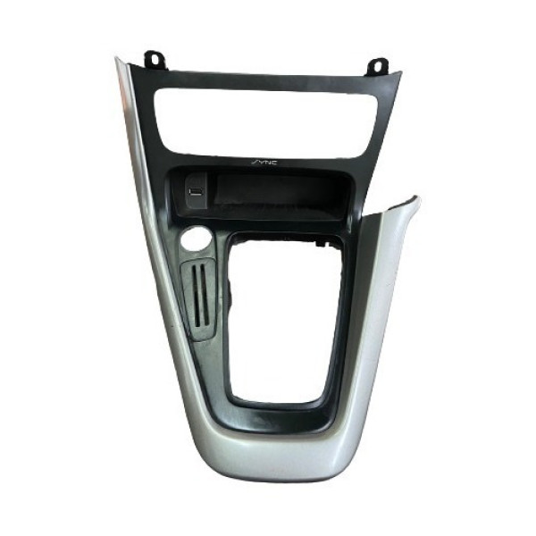 Moldura Alavanca De Marcha Preto Com Prata Focus 2016 2017