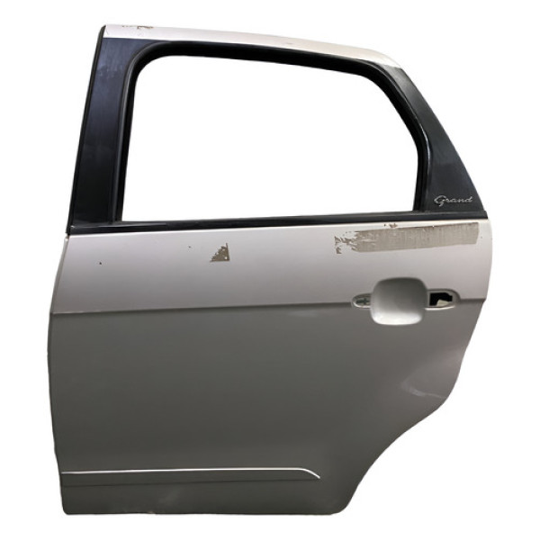 Porta Traseira Esquerda Fiat Siena 2014 2015 2016 Traseira Esquerdo Prateado